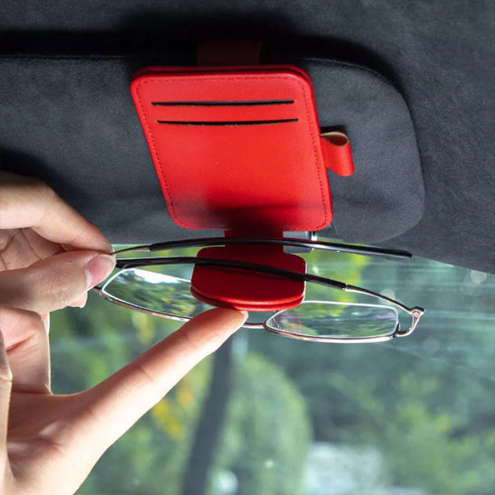 Étui à lunettes avec rangement pour auto