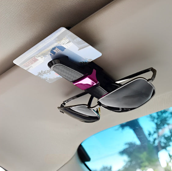 Étui à lunettes de voiture universel, porte-lunettes, porte-billet