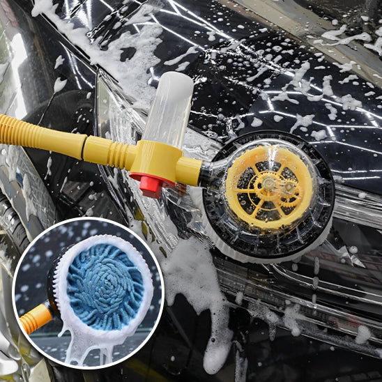 Brosse de lavage rotative de voiture avec poignée longue